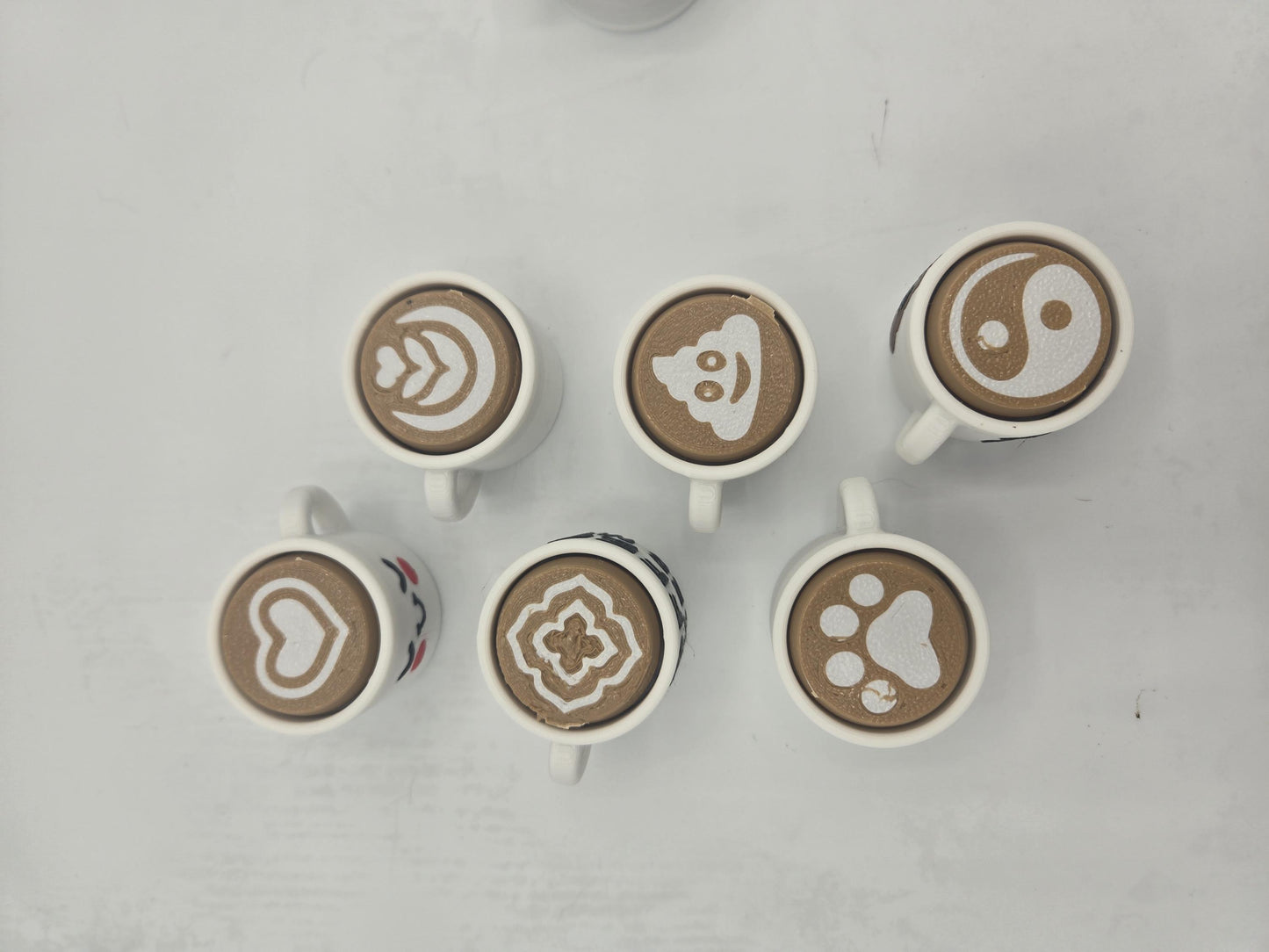 Coffee & Cream Fidget Mechanical Key Clicker | 3D Print