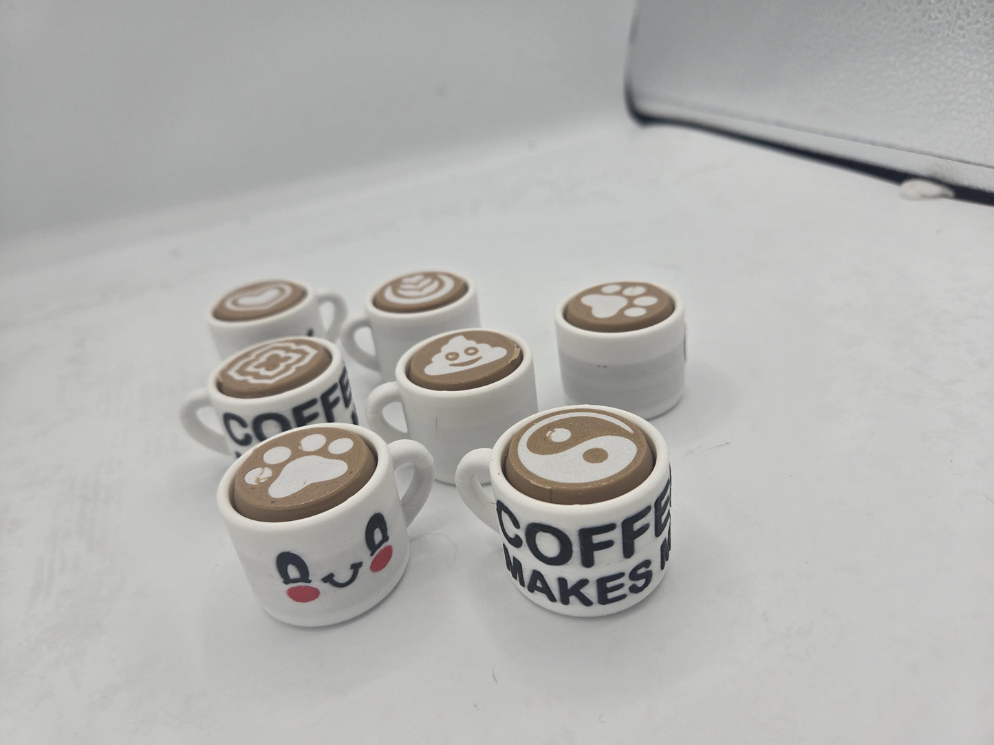 Coffee & Cream Fidget Mechanical Key Clicker | 3D Print