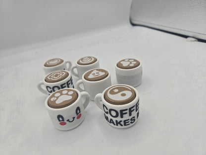 Coffee & Cream Fidget Mechanical Key Clicker | 3D Print