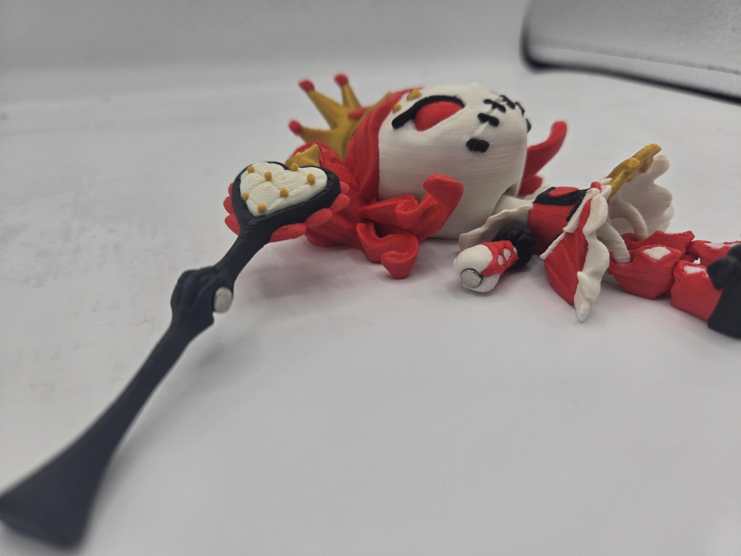 Queen of Hearts Spooky Articulated Doll - 3D Printed Collectible