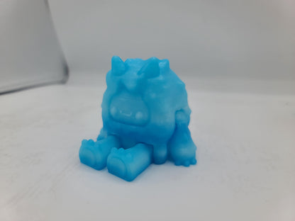 Cute Yeti Flexi 3D Print with Optional Mountain Shelf