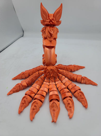 Articulated 9-Tailed Japanese Fox Spirit Kitsune | Flexi 3D Print