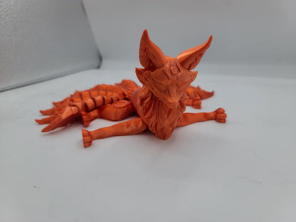 Articulated 9-Tailed Japanese Fox Spirit Kitsune | Flexi 3D Print