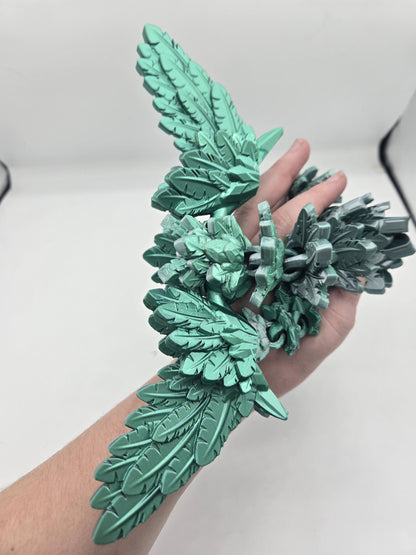 Feathered Feathered Serpent Winged Articulated Dragon | 3D Print