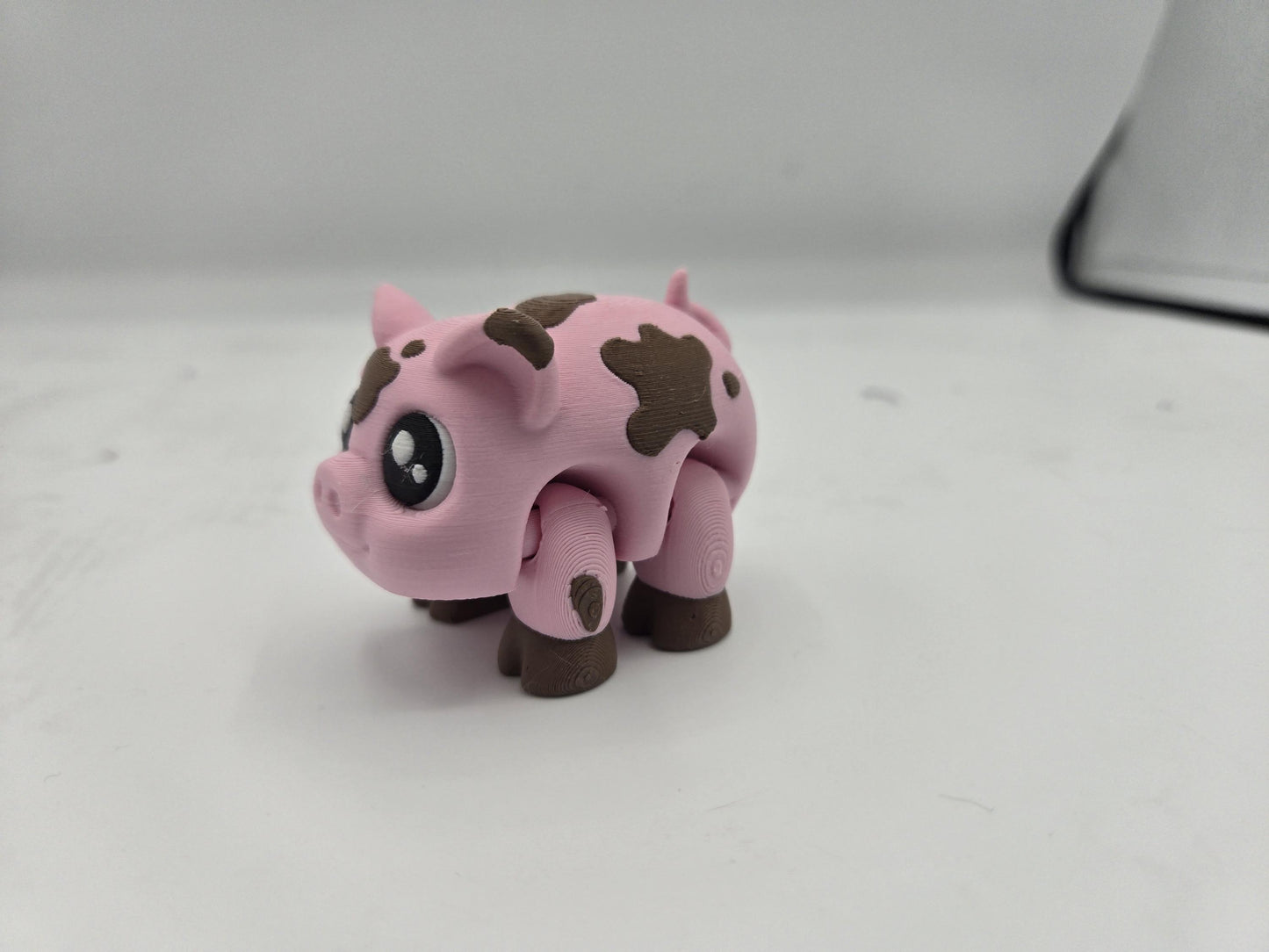 Adorable Articulated Pigs | Two Styles: Clean or "Muddy" | 3D Printed