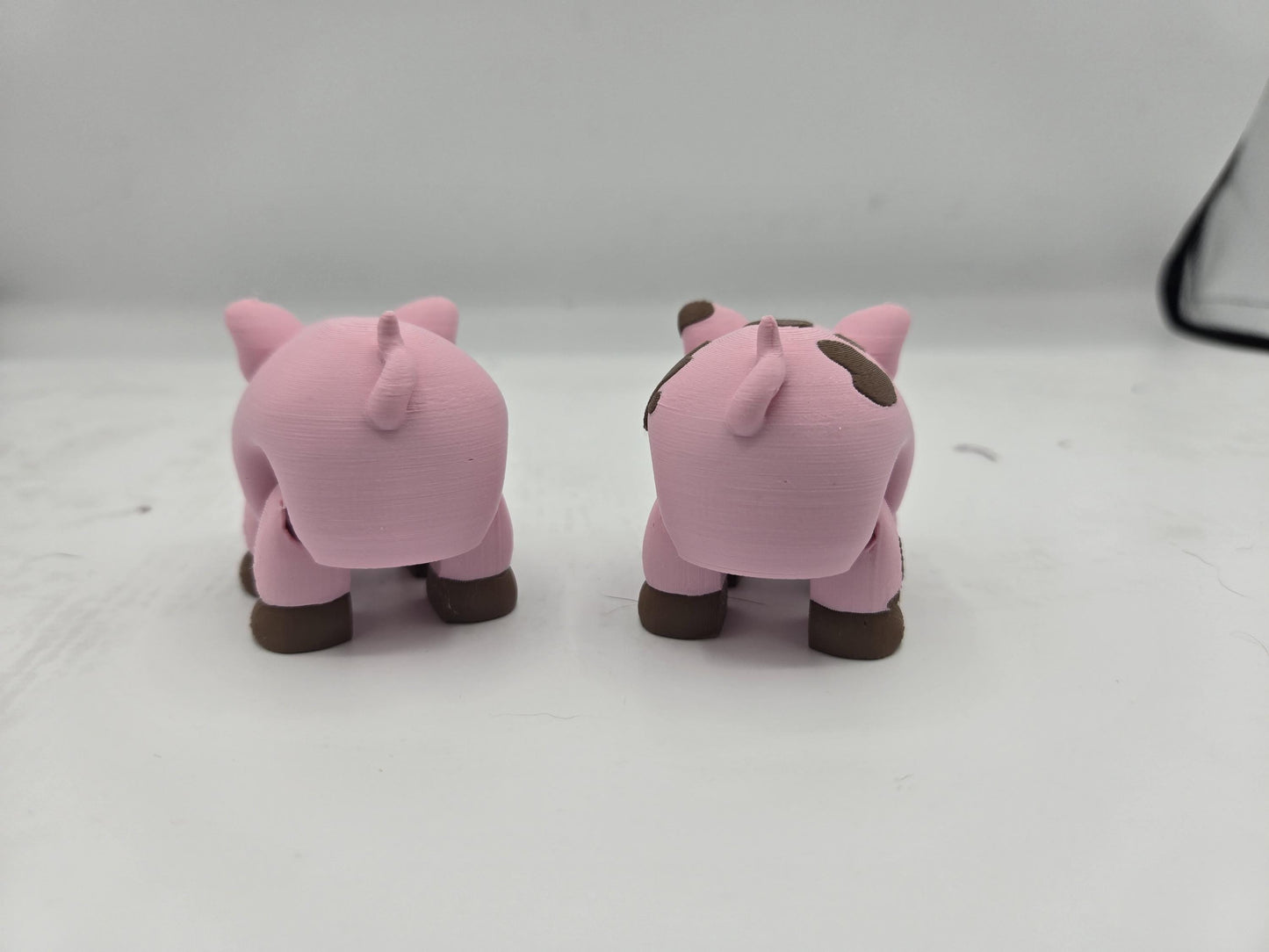 Adorable Articulated Pigs | Two Styles: Clean or "Muddy" | 3D Printed
