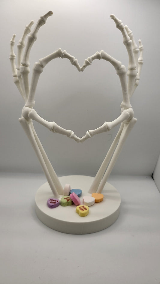 Skeleton Heart Hand "I love you to Death" 3D Print