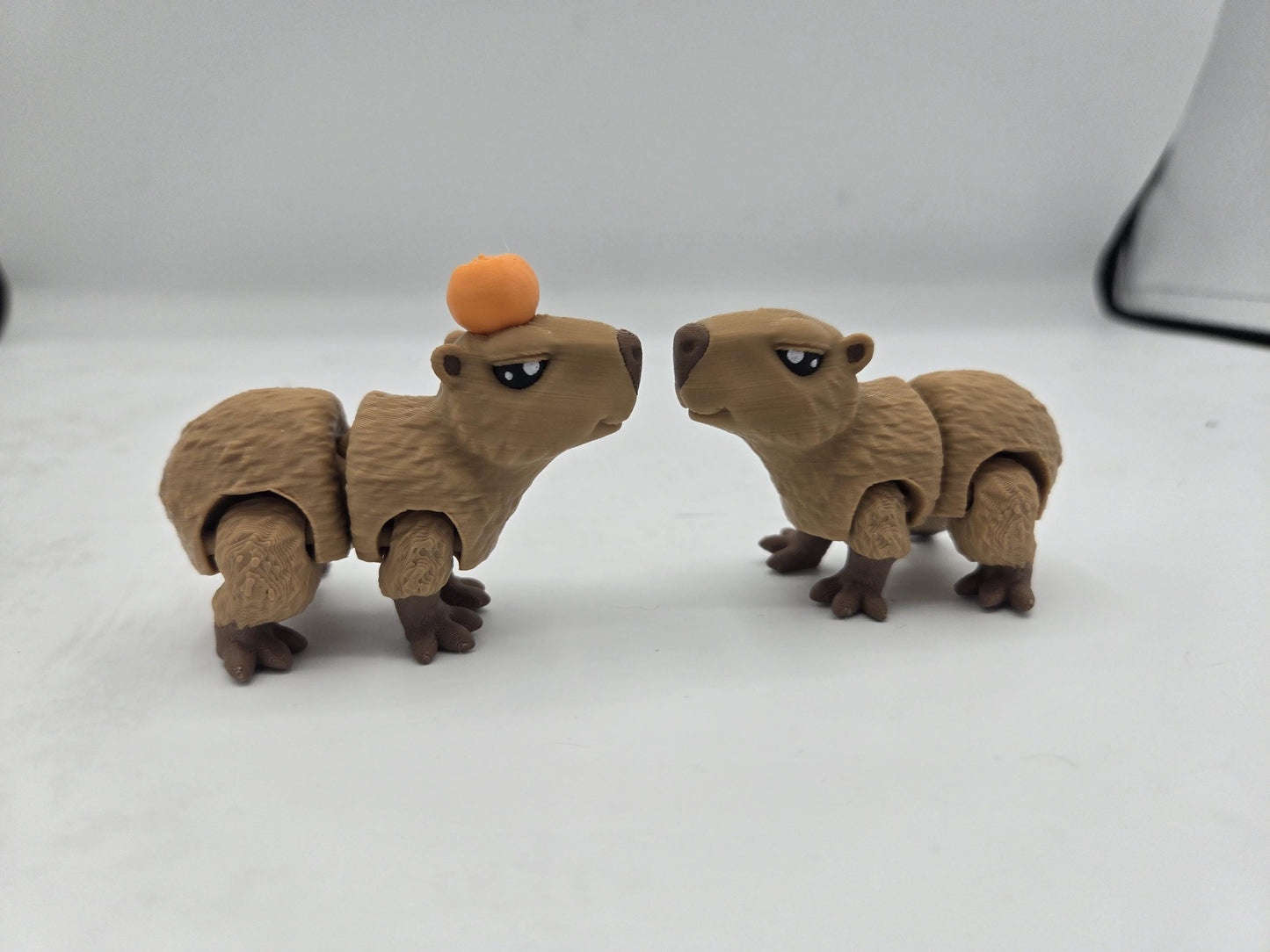 Mini Cute Capybara | Articulated 3D Printed Toy | Keychain Option