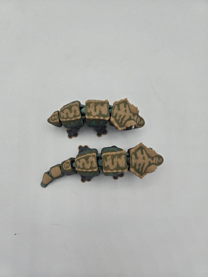 Mini Crested Gecko Articulated Color Customizable | Nubbed or Full Tail | Regular or Keychain Flexi |3D Print