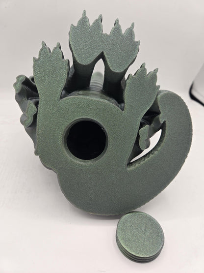 Seated Dragon Coin Bank | 3D Printed Fantasy Treasure Keeper