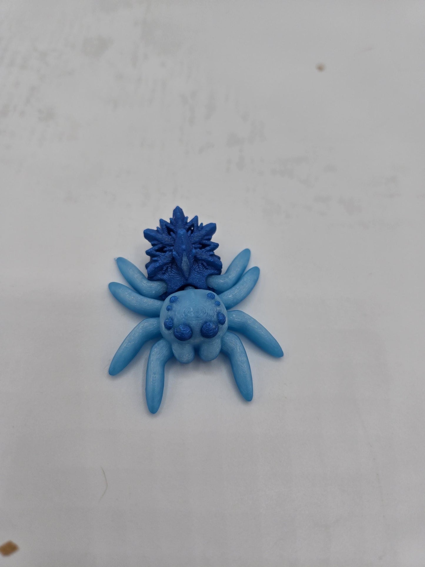 Tiny Cute Articulated Winter Snowflake Spiders 3D Print