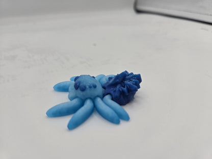 Tiny Cute Articulated Winter Snowflake Spiders 3D Print