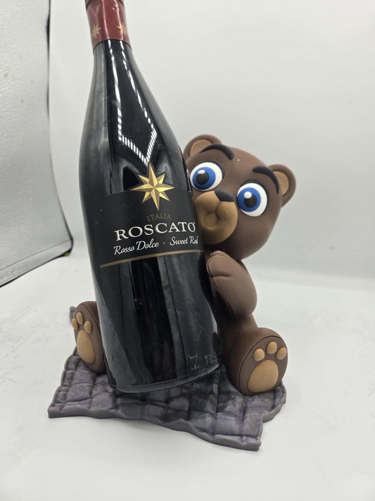 Teddy Bear Wine Bottle Holder – 3D Printed