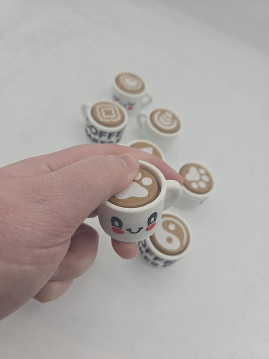 Coffee & Cream Fidget Mechanical Key Clicker | 3D Print