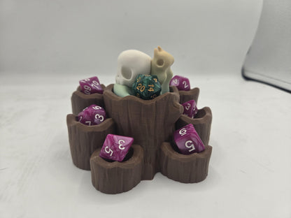 Snail Wood Log Dice Holder Display for Tabletop Gaming 3D Print