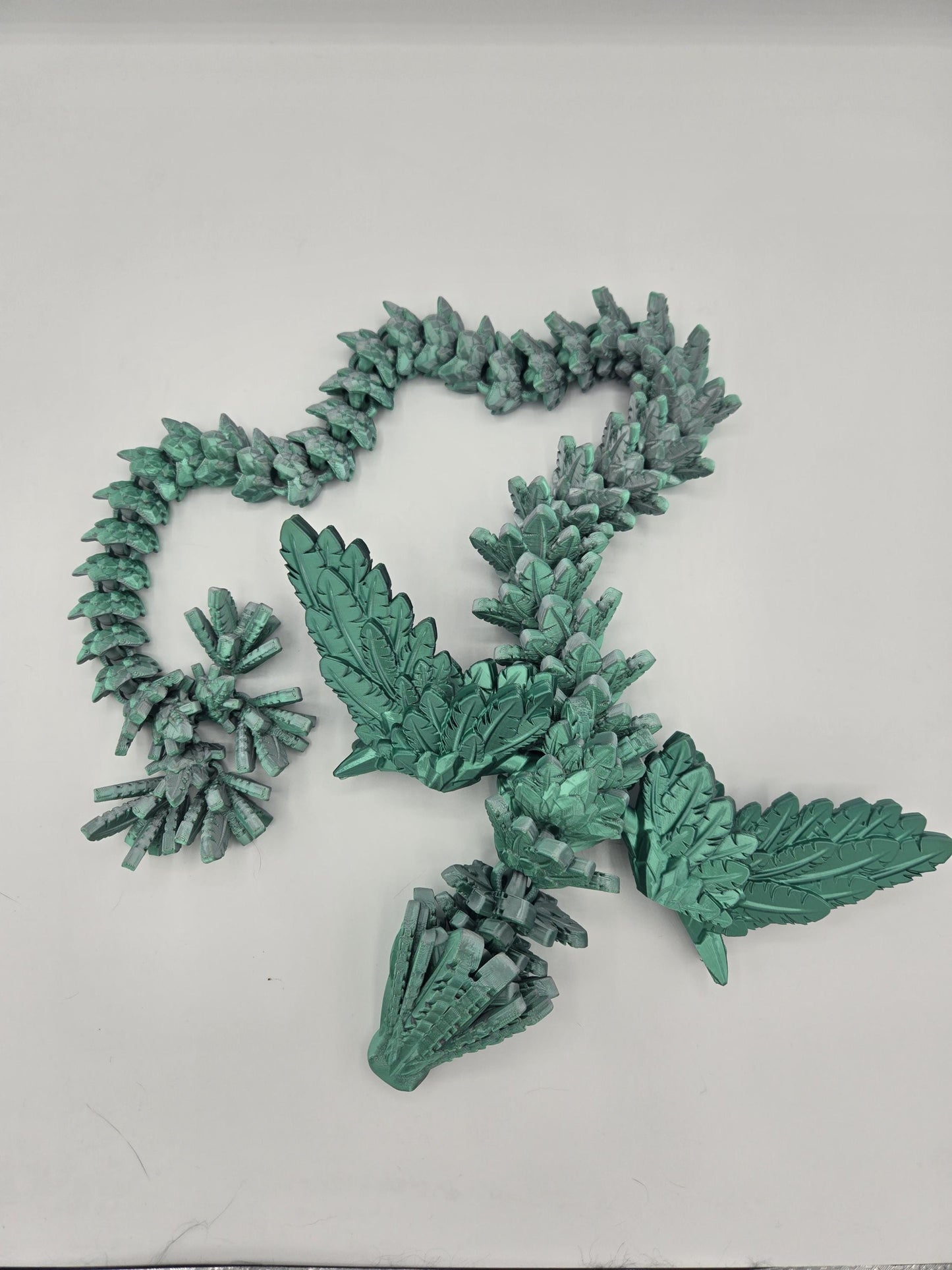 Feathered Feathered Serpent Winged Articulated Dragon | 3D Print
