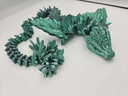 Feathered Feathered Serpent Winged Articulated Dragon | 3D Print
