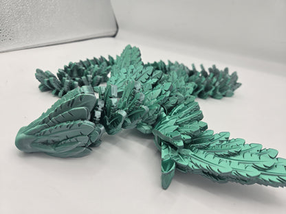 Feathered Feathered Serpent Winged Articulated Dragon | 3D Print