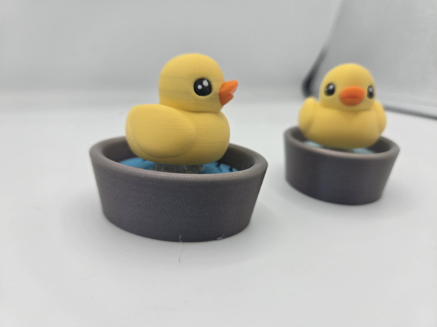 Adorable "Rubber Ducky" in a Bathtub Mechanical Clicker Fidget – 3D Printed Fun!