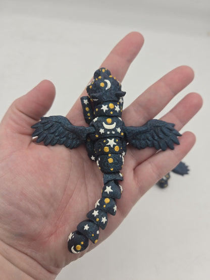 Baby Lunar Panther - Cute Winged Cat Flexi 3D Print