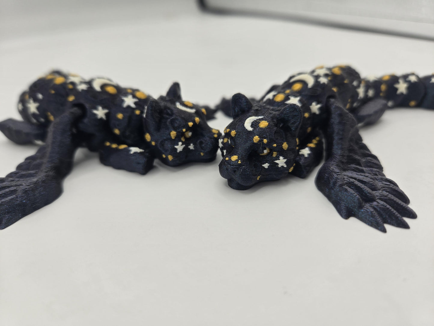 Baby Lunar Panther - Cute Winged Cat Flexi 3D Print