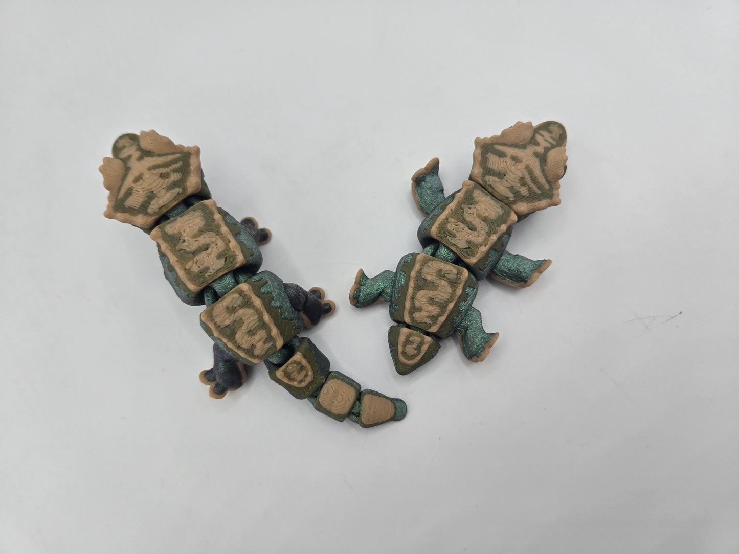 Mini Crested Gecko Articulated Color Customizable | Nubbed or Full Tail | Regular or Keychain Flexi |3D Print