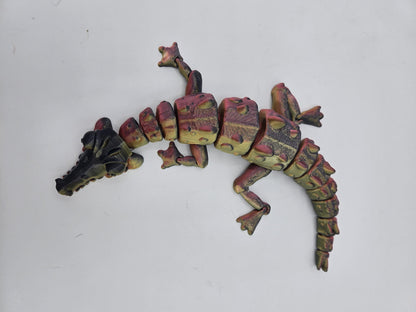 Flexi Crocodile with Poseable Jaw Articulated 3D Print: