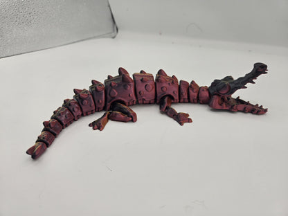 Flexi Crocodile with Poseable Jaw Articulated 3D Print: