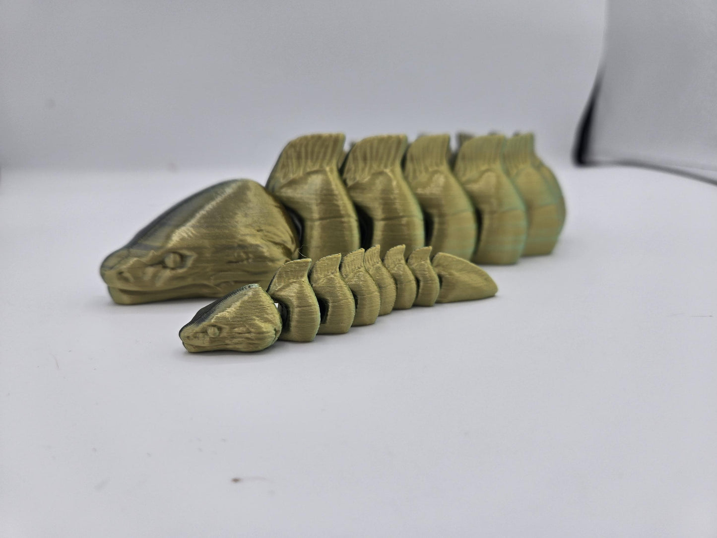 Moray Eel Flexi | Adult, Baby or Baby Keychain Available | 3D Print