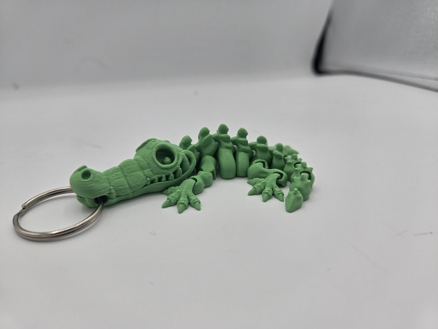 Mini Skeleton Alligator/Crocodile Flexi Keychain or Regular Flexi |3D Print
