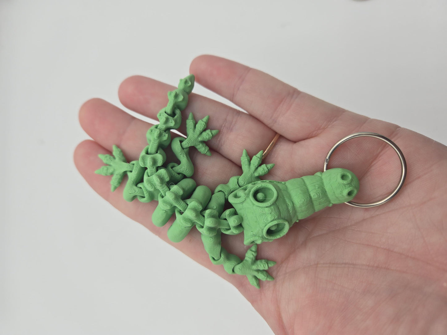 Mini Skeleton Alligator/Crocodile Flexi Keychain or Regular Flexi |3D Print