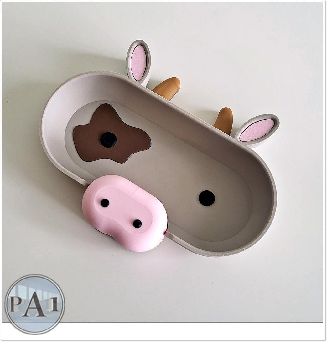 Adorable Animal Glasses Holder | Bunny, Fox, Bear, Chicken, Pig, Cow | 3D Printed Eyewear Holder
