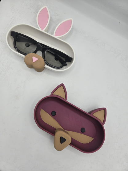 Adorable Animal Glasses Holder | Bunny, Fox, Bear, Chicken, Pig, Cow | 3D Printed Eyewear Holder