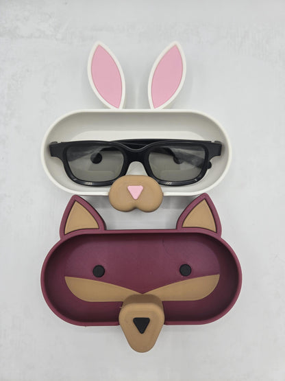 Adorable Animal Glasses Holder | Bunny, Fox, Bear, Chicken, Pig, Cow | 3D Printed Eyewear Holder