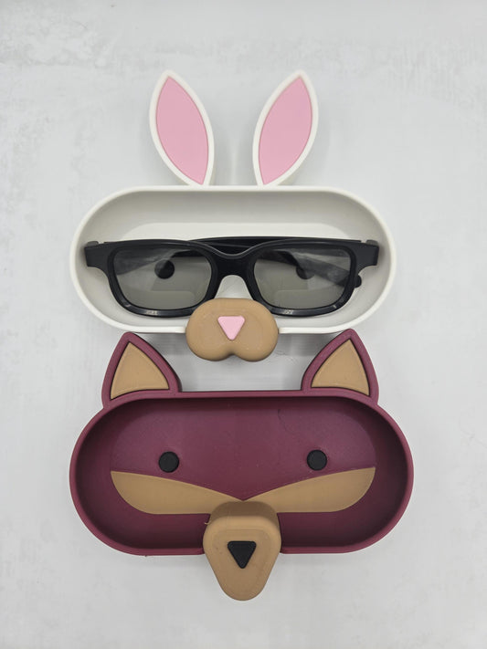 Adorable Animal Glasses Holder | Bunny, Fox, Bear, Chicken, Pig, Cow | 3D Printed Eyewear Holder