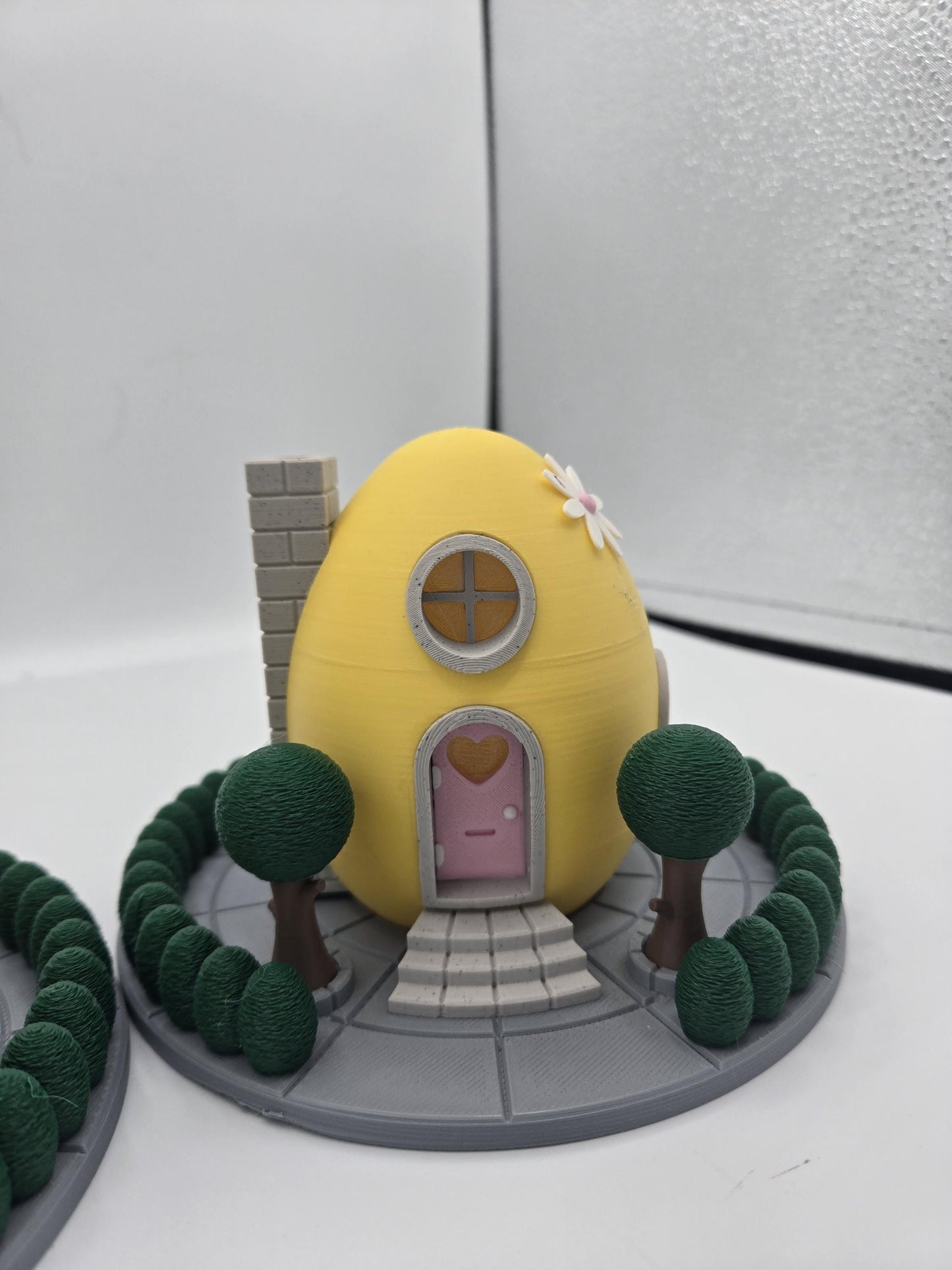 Easter Egg Fairy House Decor with LED Tealight – 3D Printed Spring Home Accent
