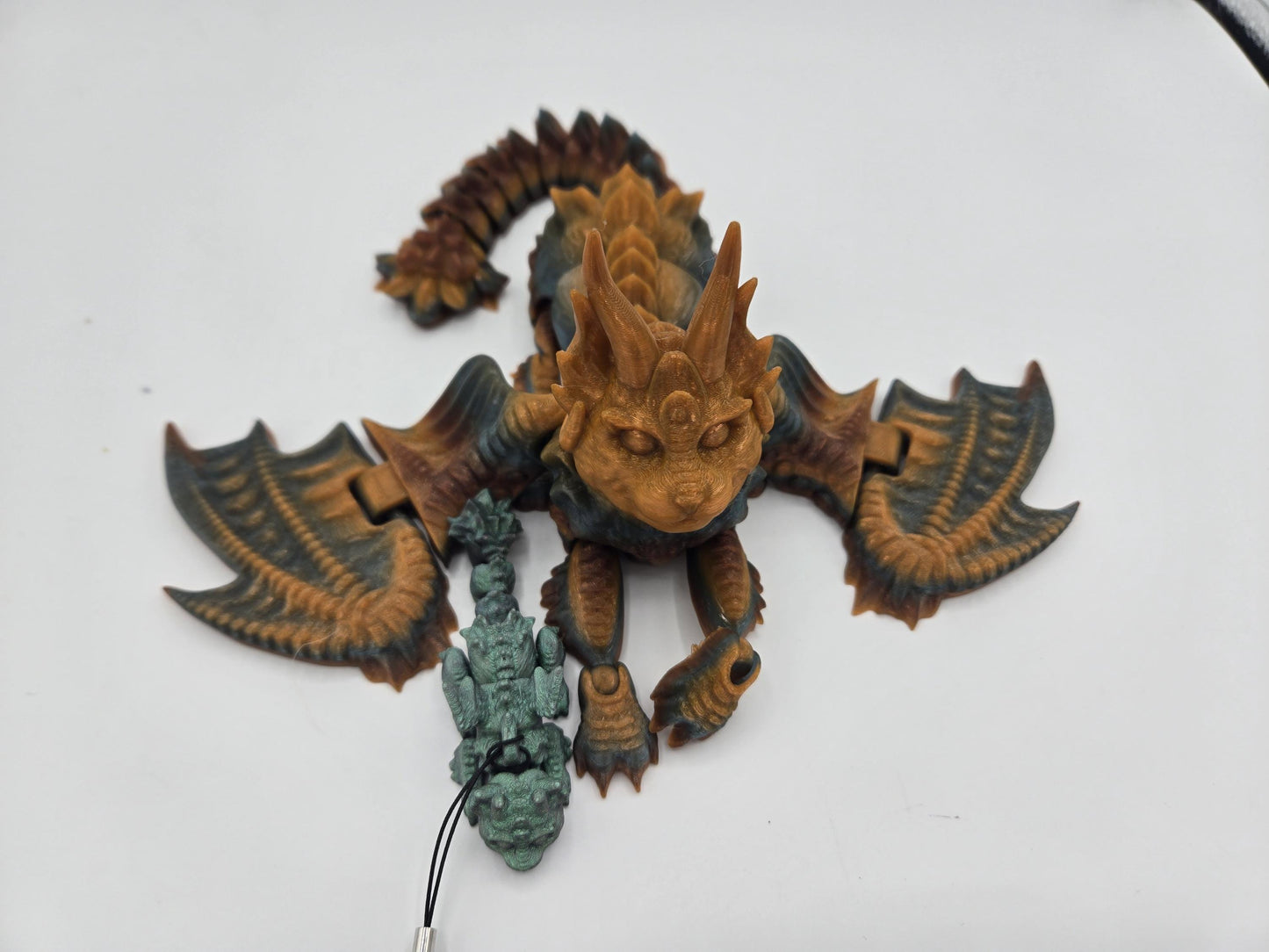Cat Dragon Fantasy Feline Flexi | Baby, Baby Keychains or Full-Size Available | 3D Print