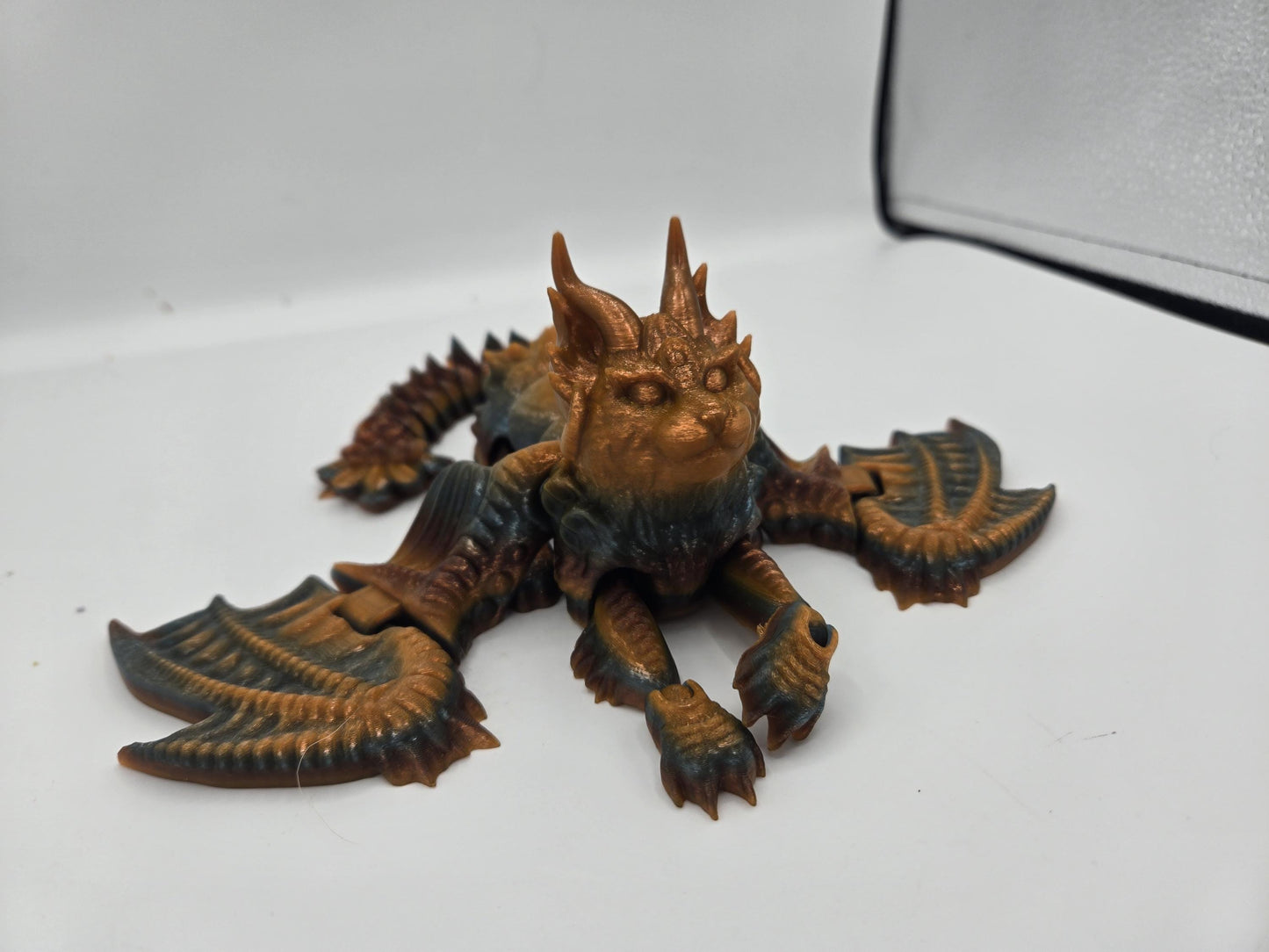 Cat Dragon Fantasy Feline Flexi | Baby, Baby Keychains or Full-Size Available | 3D Print