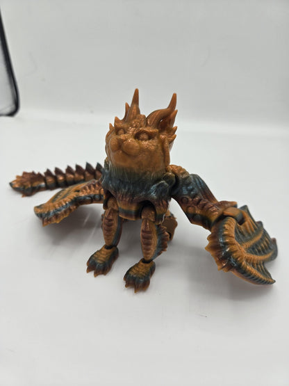 Cat Dragon Fantasy Feline Flexi | Baby, Baby Keychains or Full-Size Available | 3D Print