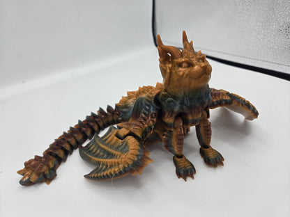 Cat Dragon Fantasy Feline Flexi | Baby, Baby Keychains or Full-Size Available | 3D Print