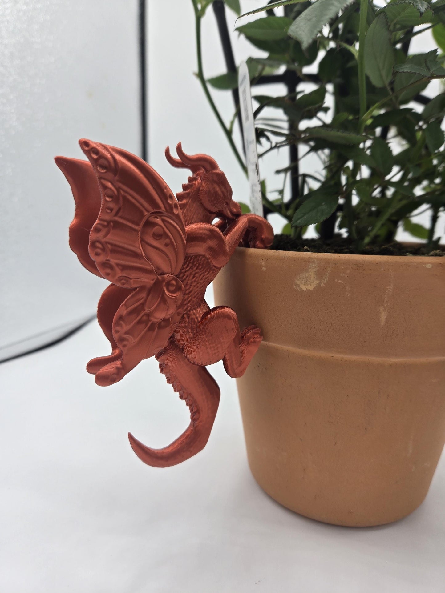 Dragon Fantasy Decor Adorable Indoor Planter Buddies for Potted Plants 3D Print