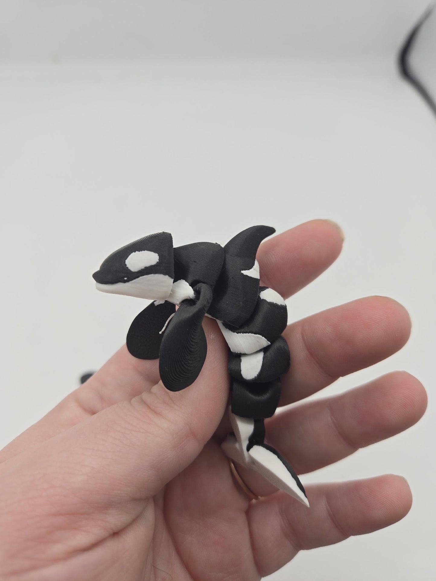 Tiny Orca Whale Flexi Articulated Killer Whale 3D Print