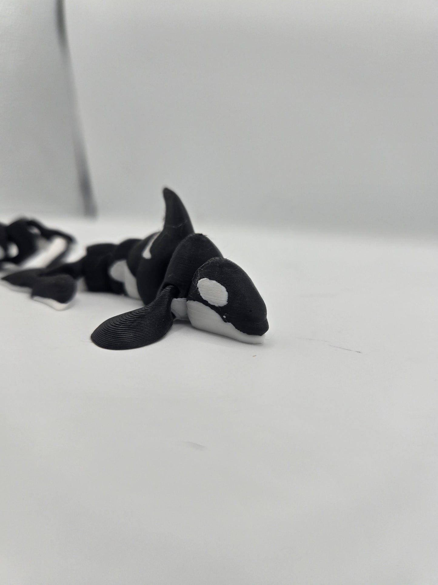 Tiny Orca Whale Flexi Articulated Killer Whale 3D Print