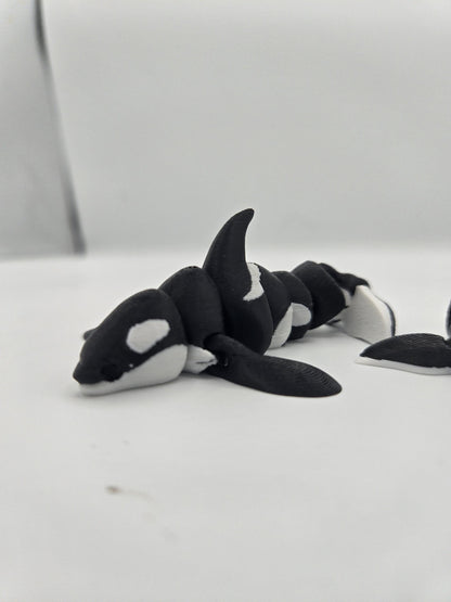 Tiny Orca Whale Flexi Articulated Killer Whale 3D Print