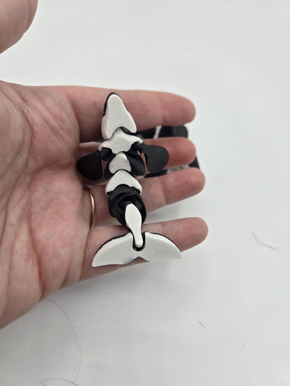 Tiny Orca Whale Flexi Articulated Killer Whale 3D Print