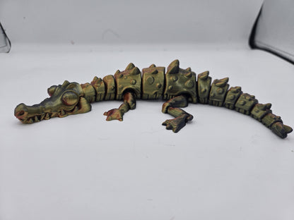 Flexi Crocodile with Poseable Jaw Articulated 3D Print: