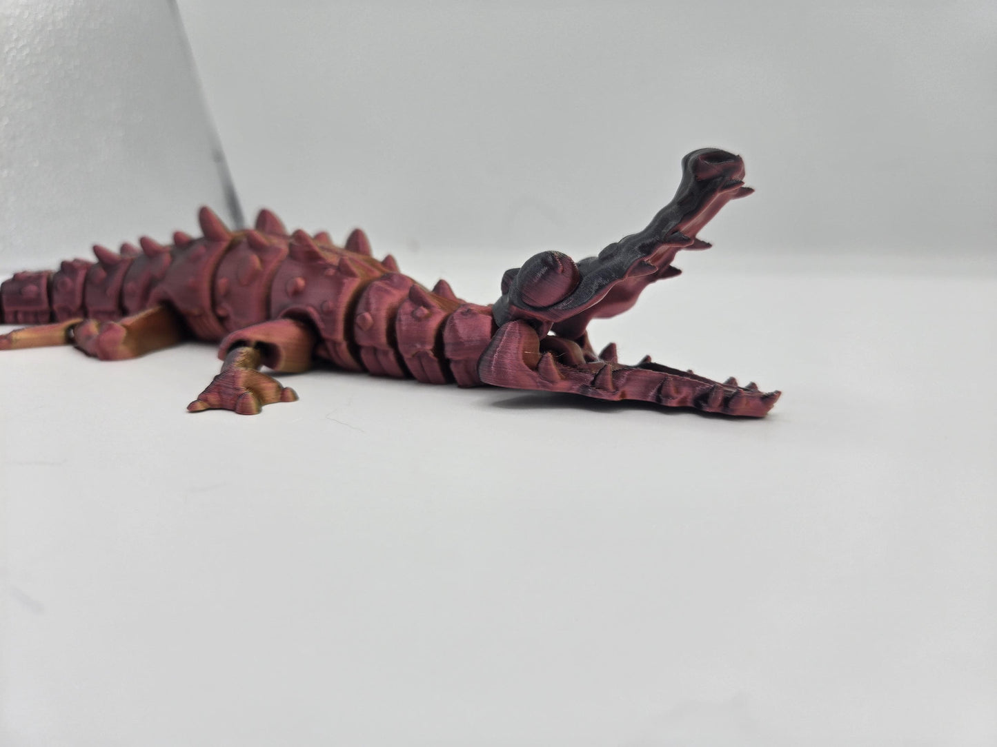 Flexi Crocodile with Poseable Jaw Articulated 3D Print: