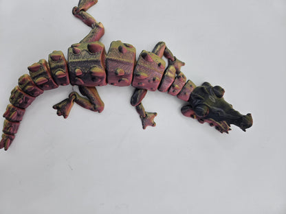 Flexi Crocodile with Poseable Jaw Articulated 3D Print: