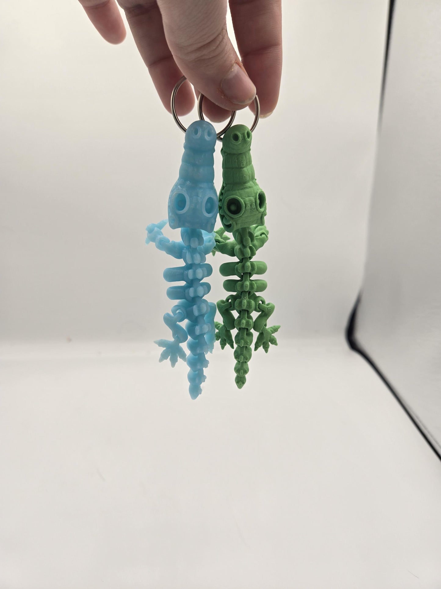 Mini Skeleton Alligator/Crocodile Flexi Keychain or Regular Flexi |3D Print