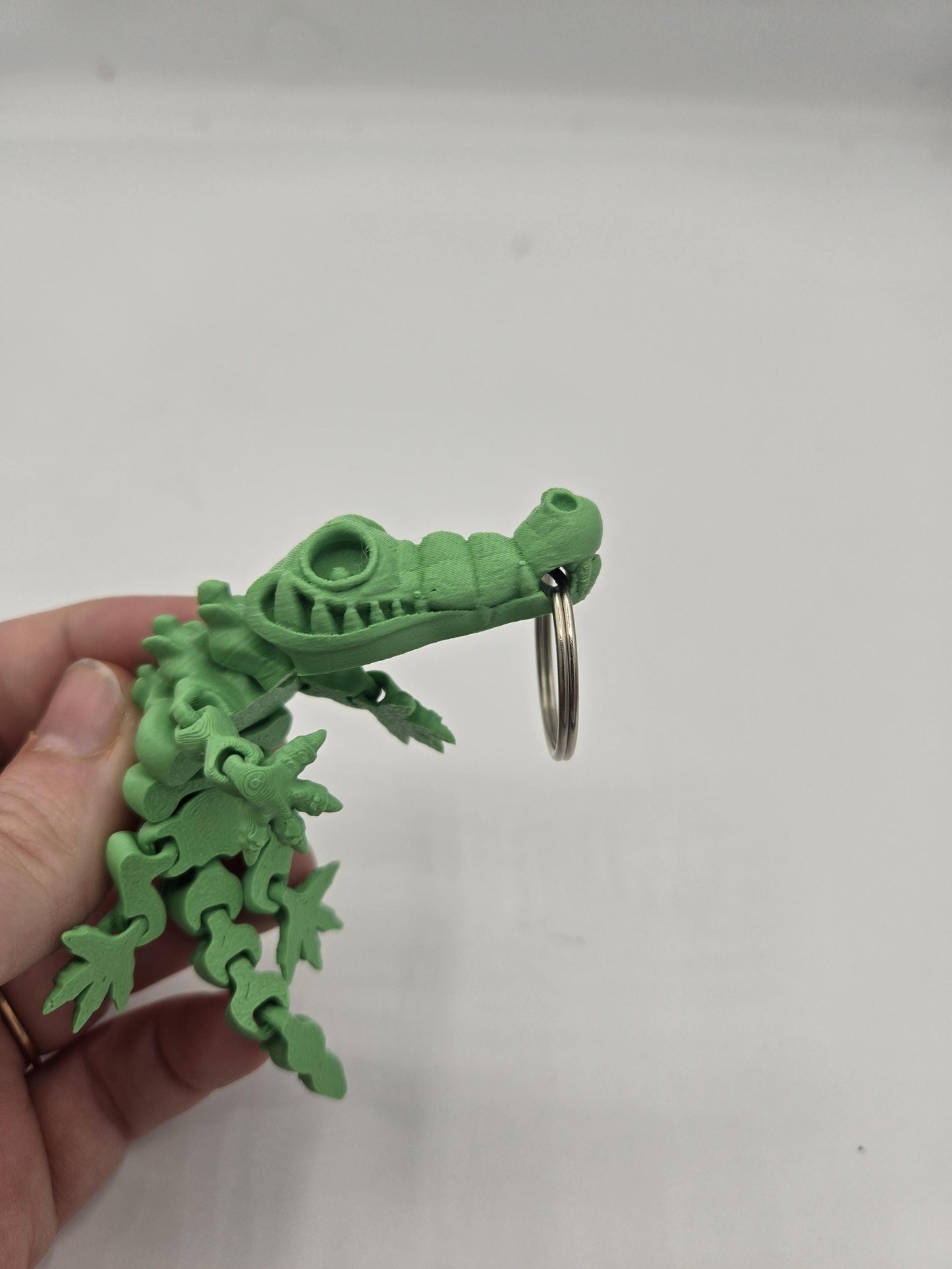 Mini Skeleton Alligator/Crocodile Flexi Keychain or Regular Flexi |3D Print